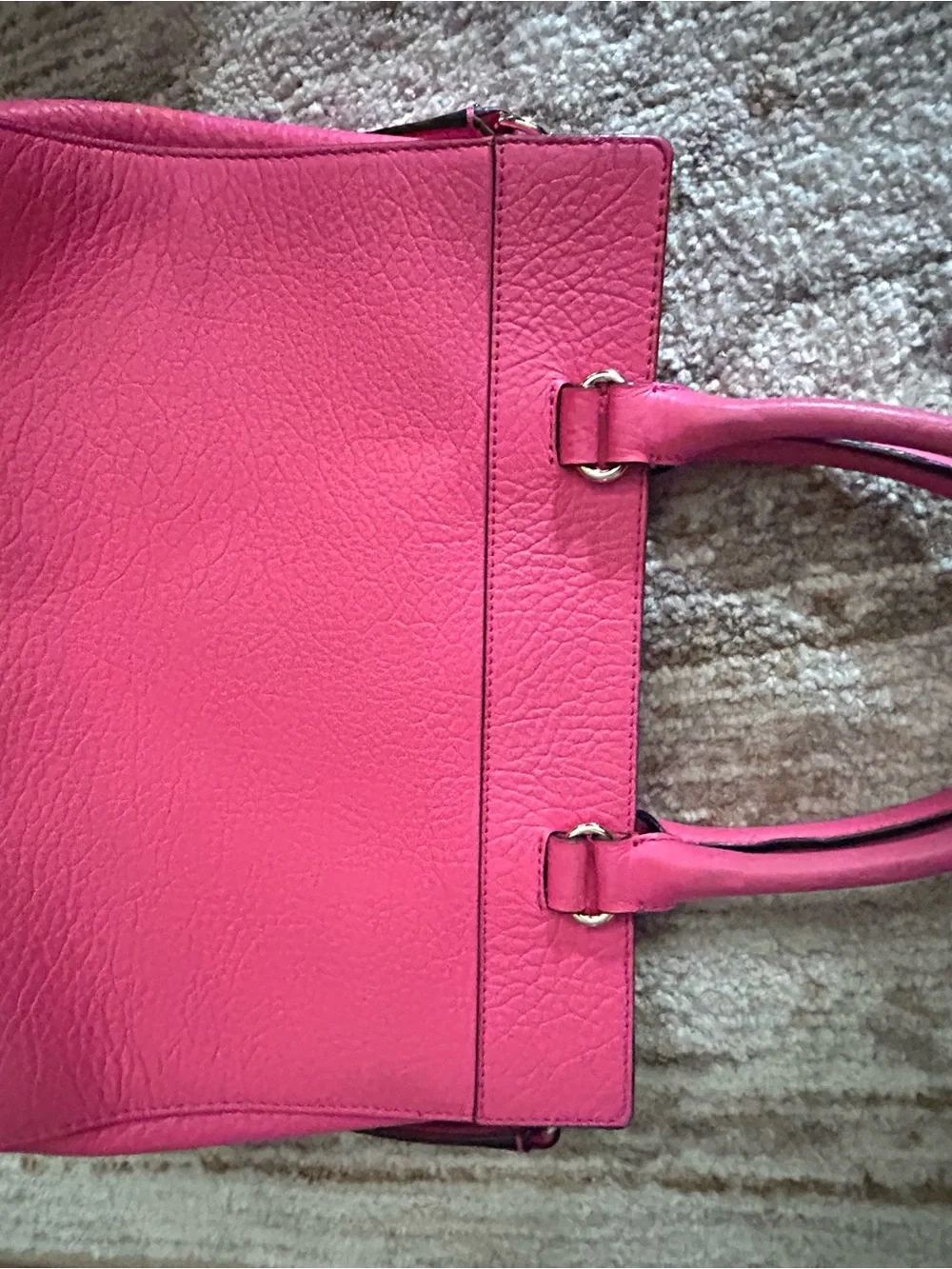 Kate Spade Pink/Coral Floral Laser-Cut Tote Bag